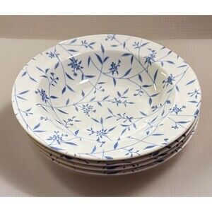 Furio Windsor & Brown 8.25” Salad Soup Bowls - Set Of 4 - FUO6 - Stoneware